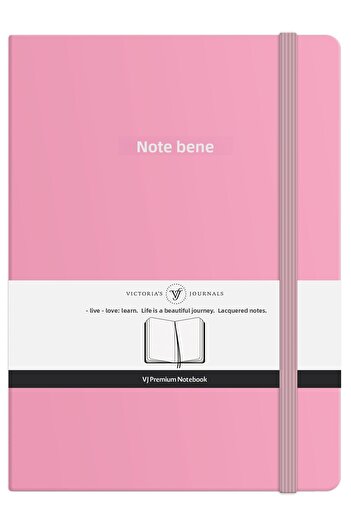 Victoria's Journals Nota Bene Premium Hard Cover Notebook, 14.8x21 cm, Ruled