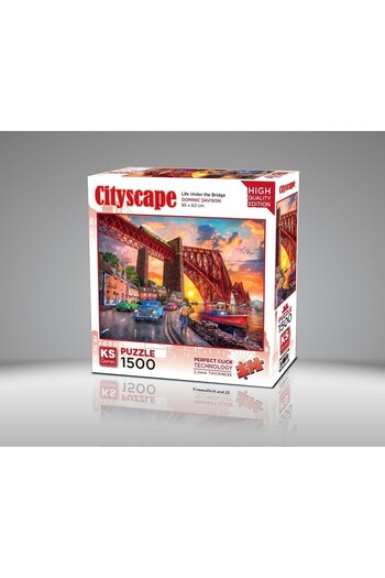Ks Games Puzzle 1500 Pieces Forth Bridge at Sunset 22039