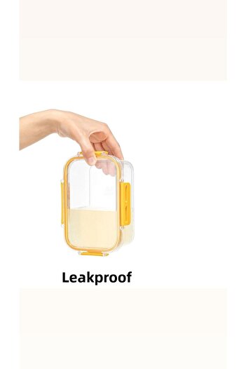 AKTURK HOME 3-Piece Sealed Storage Container with Airtight Lid - Leak-Proof Breakfast Food Storage Container Set