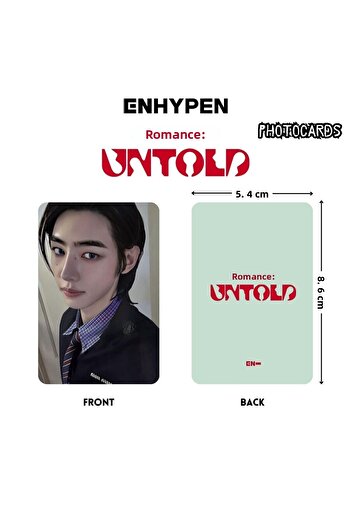 Kpop Dünyasi ENHYPEN Sunghoon - ''ROMANCE: Untold'' Photocard Set