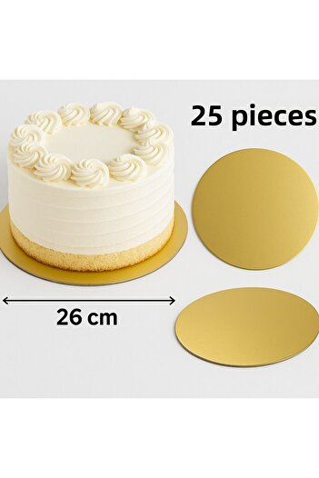 BENS Cake Base Gold Wipes Thick Cake Base 26 cm 25Pcs