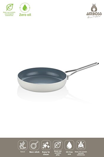 Amboss Sera Nova Fireproof Non-Stick Ceramic Pan 30 cm – White