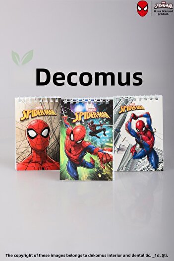 SPIDERMAN Spiderman A7 Notebook with Dekomus