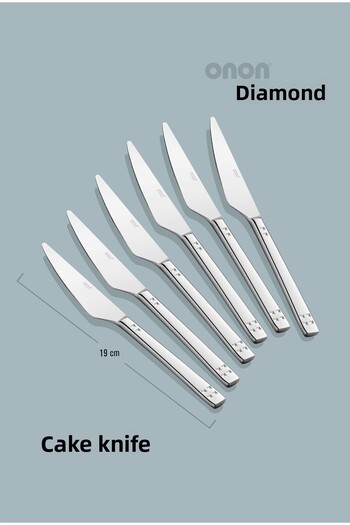 on-on Diamond Cake Knife 6 Pcs 18/10