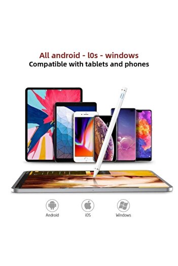 TEKNETSTORE Ipad Iphone Android Compatible Pencil Touch Stylus Pen Compatible with All Devices