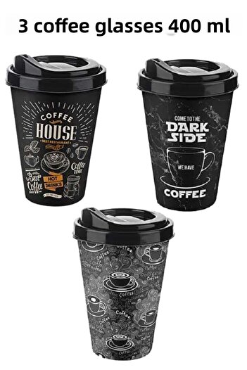 Miami Home 3-Piece Coffee Cup Coffee Cup with Lid Coffee Thermos