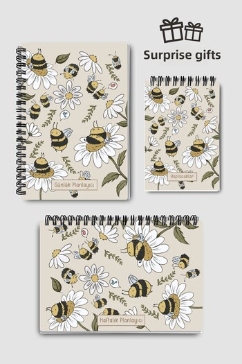 Eldesen Tasarım Planning Set of 3 - Daily and Weekly Planner, To-Do List, Academic Agenda