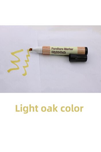 Badem10 Furniture Touch Up Pen Wooden Table Coffee Table Cabinet Pen Scratch Remover Crack Concealer Light Oak