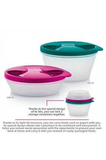 Tupperware Duet Storage Container