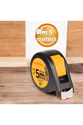 Badem10 Metal Strip with 25 mm Plastic Case Soft Helix Measuring Gauge for 5 Meters