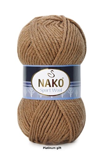 NAKO (5 τεμάχια) Sport Wool 10126 Καραμέλα Πλεκτό Χειροποίητο Νήματα για Γιλέκο Ζακέτα Νήματα Πανί Πλεκτό Πουλόβερ