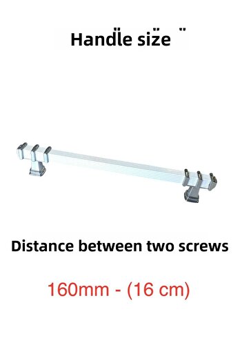 Porcellana Perla (16cm)-Capac metalic din aluminiu Kulb Dulap Sertar Mobilier Bucătărie Baie Mâner Mâner 160mm-STK3339