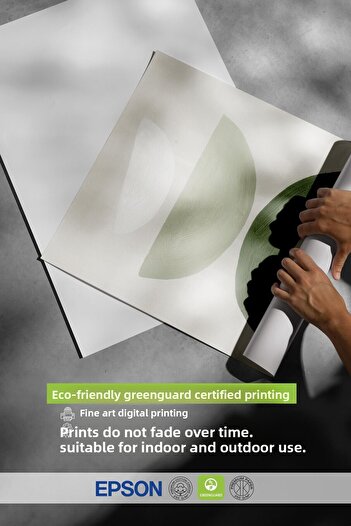 Postifull Green Graphic Shapes No2 Poster, Vertical Wall Painting Comfort Series No: 108549