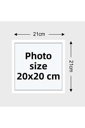 Nobbystar Adhesive Disconnect Classic White Square Frames - Pack of 3 21x21cm