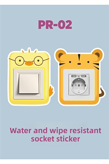 ENGINPRINT Kids Room Wall Socket Switch Sticker Set