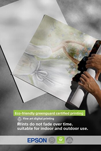 Postifull Picking Flowers Poster, Frameless Wall Poster, Vertical Wall Painting Comfort Series No: 108545