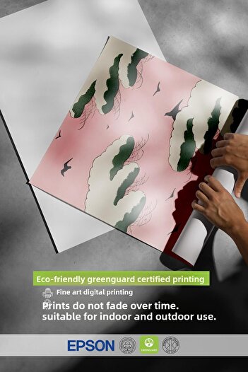 Postifull Unframed Poster, Comfort Series, Bijutsu Sekai - Pink Sky Poster, No:108718