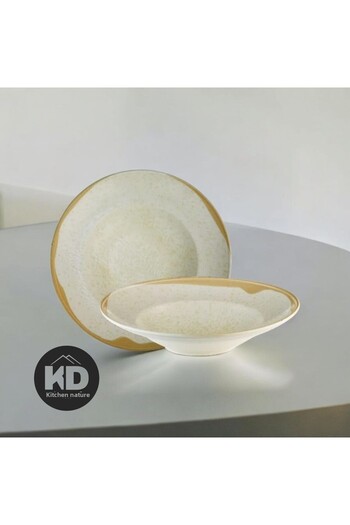 Kütahya Porselen 27 cm Bone Risus Pasta Spaghetti Plate