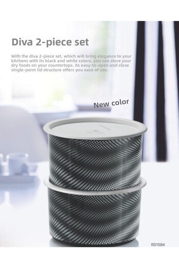 Tupperware Single Finger Diva Set of 2 1.4 Lt