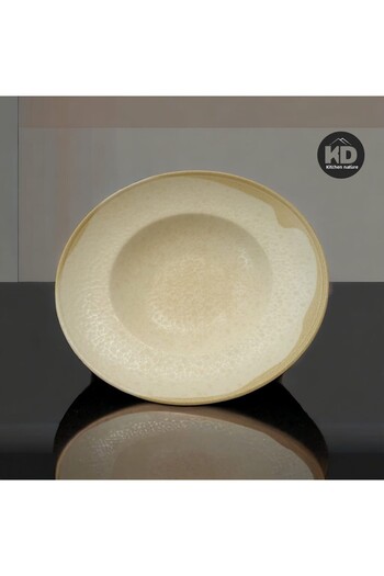 Kütahya Porselen 27 cm Bone Risus Pasta Spaghetti Plate