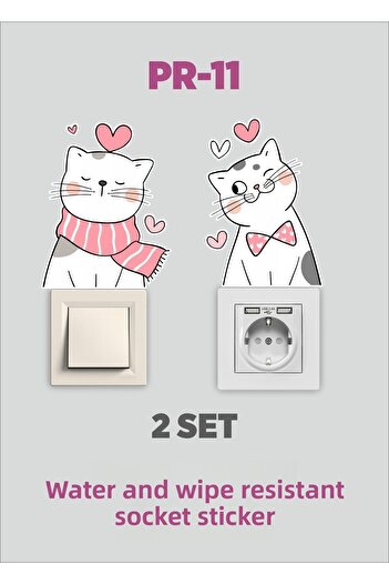 ENGINPRINT Kids Room Wall Socket Switch Sticker Set