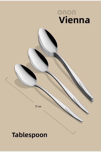 on-on Set of 6 18/10 Vienna Tablespoon