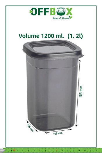 safestore 12 Pieces 24 Pieces 1.2 Liter Square Food Grocery Storage Container Set Spice Rack with 20 Pieces Labels Gift