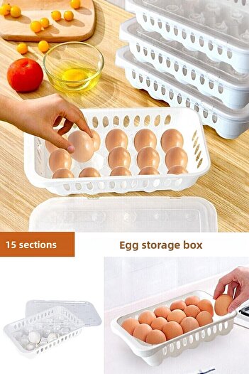 WAPPA Egg Cup 15 Egg Storage Container Refrigerator Egg Box