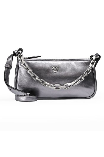 PİNKO Half Moon Handtasche Leder 23 cm