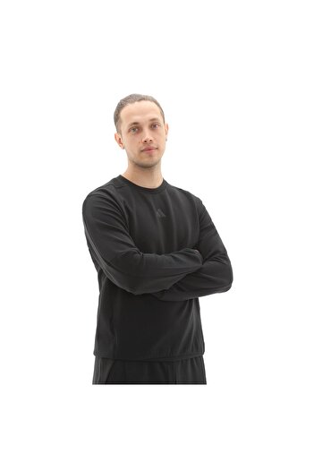 adidas JJ4642-E D4T Crew Sweats Ανδρικό φούτερ μαύρο