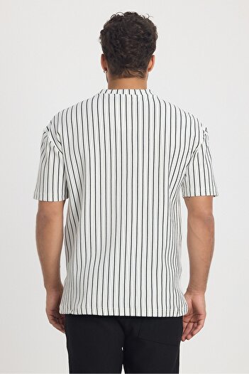 İLKCET MODA Striped Regular Men's T-shirt
