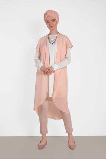 Alvina Embroidered Shoulder Detailed Double Tunic 4475