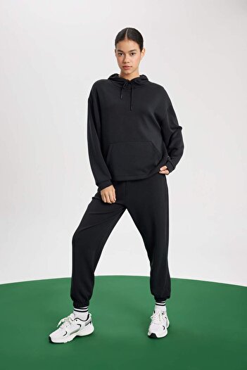 DeFacto Defactofit Sports Jogger Sweatpants Standard Fit Modal Double Pockets Basic Plain B1794Ax24Sp