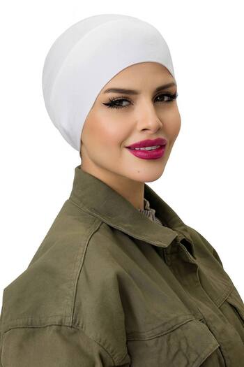 ALDAİR Hijab Elastic Non-Slip Seamless Snap-On Marine Cap Practical Bonnet