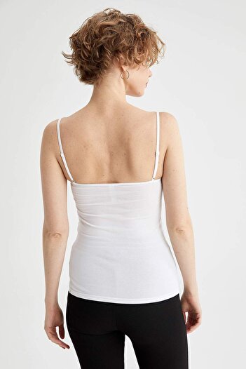 DeFacto Fall In Love Regular Fit Göğüs Kaplı Pamuklu Atlet N6090AZ20AU