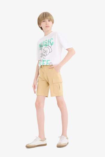 DeFacto Boy's Cargo Pocket Shorts B5868a824hs