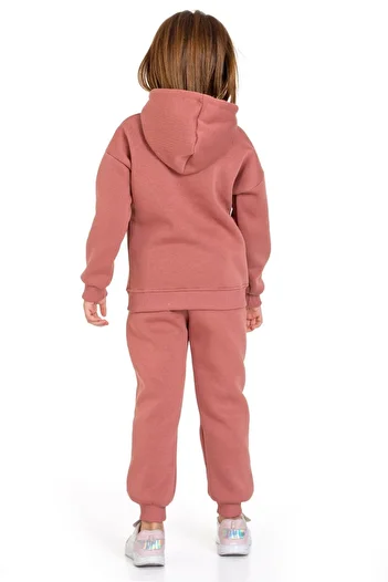 My Kids Wear Three Thread Raster Pocket and Hooded Sweatpants Set