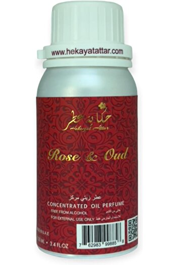 Hekayat Attar Rose & Oud 100ML Concentrated Perfume Oil Heritage Collection by Hekayat Attar