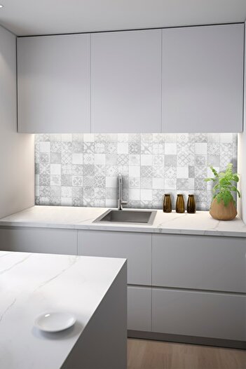 DECOMALL 7 Code YAPIŞKANLI DESENLİ FOLYO DUVAR DOLAP MUTFAK TEZGAH ARASI FOLYO KAPLAMA(50x100cm)