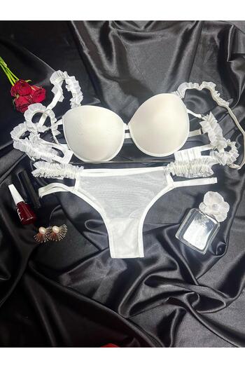 Elora Princess Model White Underwear (Bra & Panties)