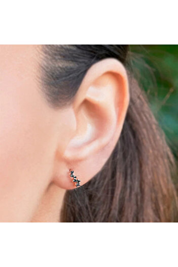 Sandra Ferretti Cercei din Aur Alb de 14K cu Zirconia, 1g
