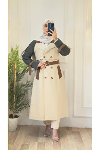 Tebrikler tekstil Women's Summer Midi Trench Coat Model M9063