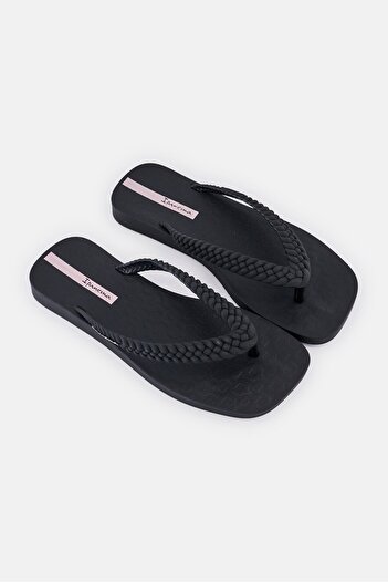 İpanema Women Brand Logo Slip On Slippers, Black