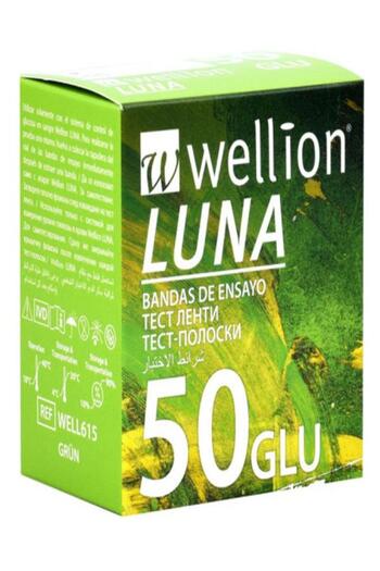 WELLİON Luna glucose test strips 50 pieces