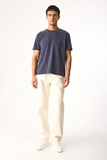 VENA Ken Crew Neck Regular Fit Soft Textured T-Shirt(Cupro)