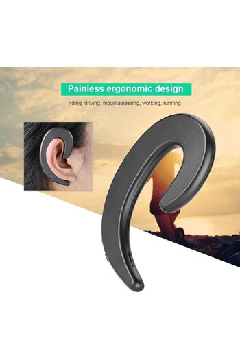 Generic New Bluetooth Earphone No Earplugs Ear Hook Sports Running Wireless Stereo Headset Hands-free