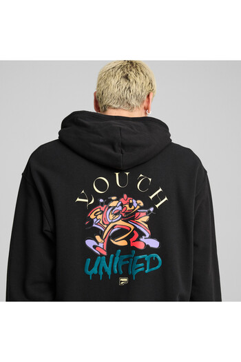 Puma Mens DOWNTOWN Graphic Hoodie - Black