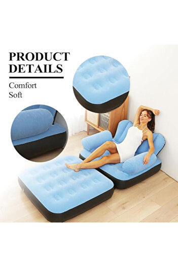 Generic Inflatable Multifunctional Sofa – Compact, Foldable Lounge for Indoor & Outdoor Use