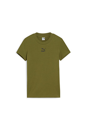 Puma Womens Classics Slim Tee - Green