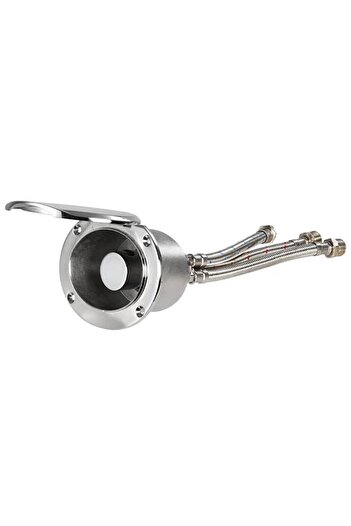OSCULATI Deck Shower Elissa with Integrated Battery, Stainless Steel AISI 316 Housing